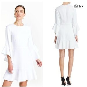 A.L.C. White 3/4 Sleeve Dress Size 2
